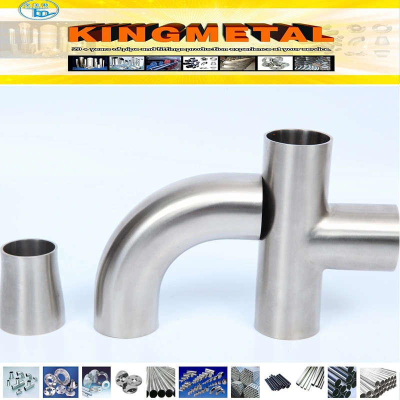 SS304, 316, Polished Sanitary Stainless Steel Welded Food Grade Fittings
