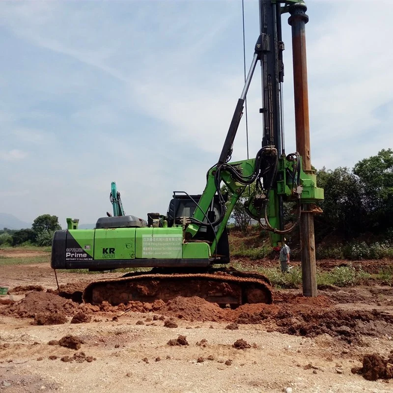 Tysim Mini Piling Machine, Rock Drill, Pile Rig, Pile Driver, Using 323D Excavator Chassis Kr150c Pile Driver Mini Bore Well Pile Machine Piling Rig for Sale