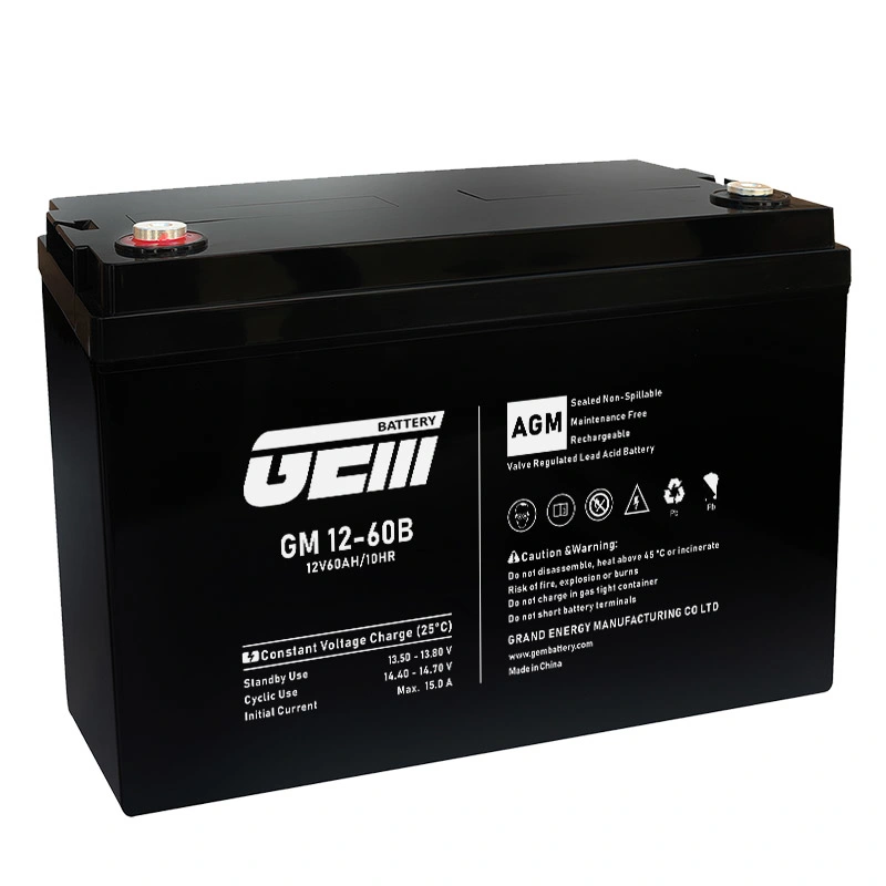 GEM CPX 60-12 12V60AH batería recargable sellada de plomo ácido de emergencia Encienda la energía solar de UPS