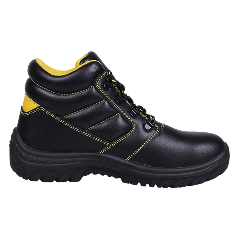 PU Adhesive Outsole Imported Top Layer Cowhide Safety Shoes