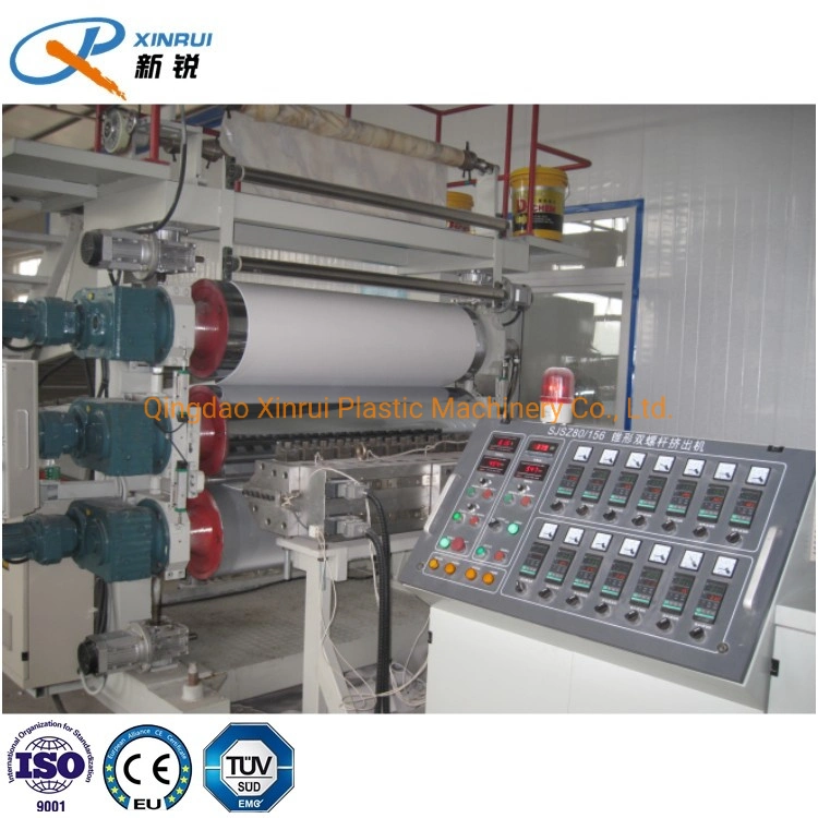 Máquina de fabricación de hojas de mármol de PVC laminado/línea de producción de hojas de mármol de PVC