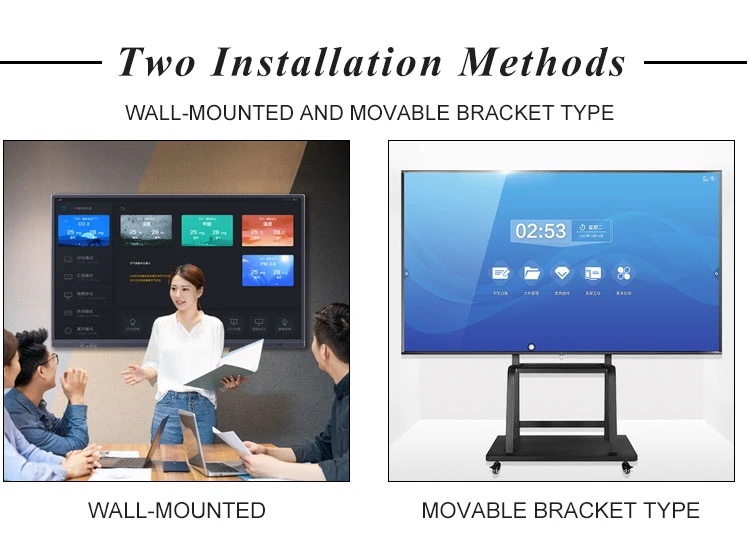 110 дюйм 4K палец Multi-Touch высокой четкости с антибликовым покрытием и построить в УОП Smart класса 4K учебного оборудования Smart плата белой платы в классе