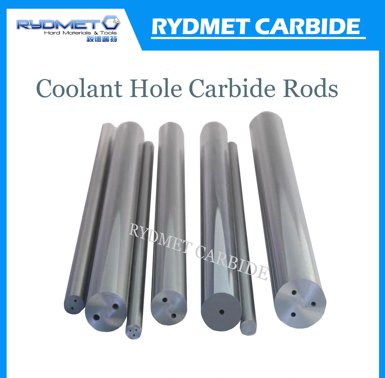 Cemented Carbide Rods with Two Straight Coolant Hole