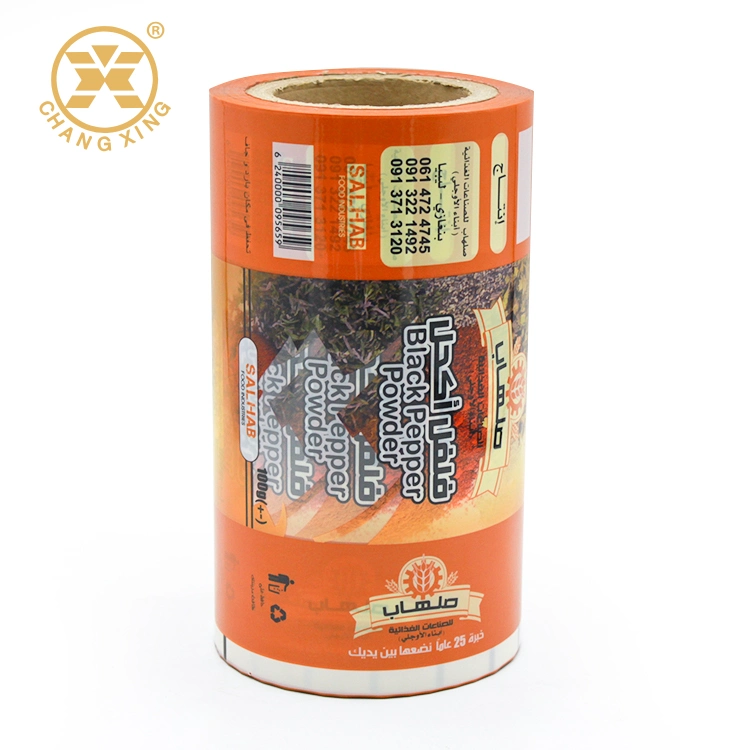 Custom Laminating Flexible Food Packaging Plastic Roll Film for Sachet Bags for Pepper