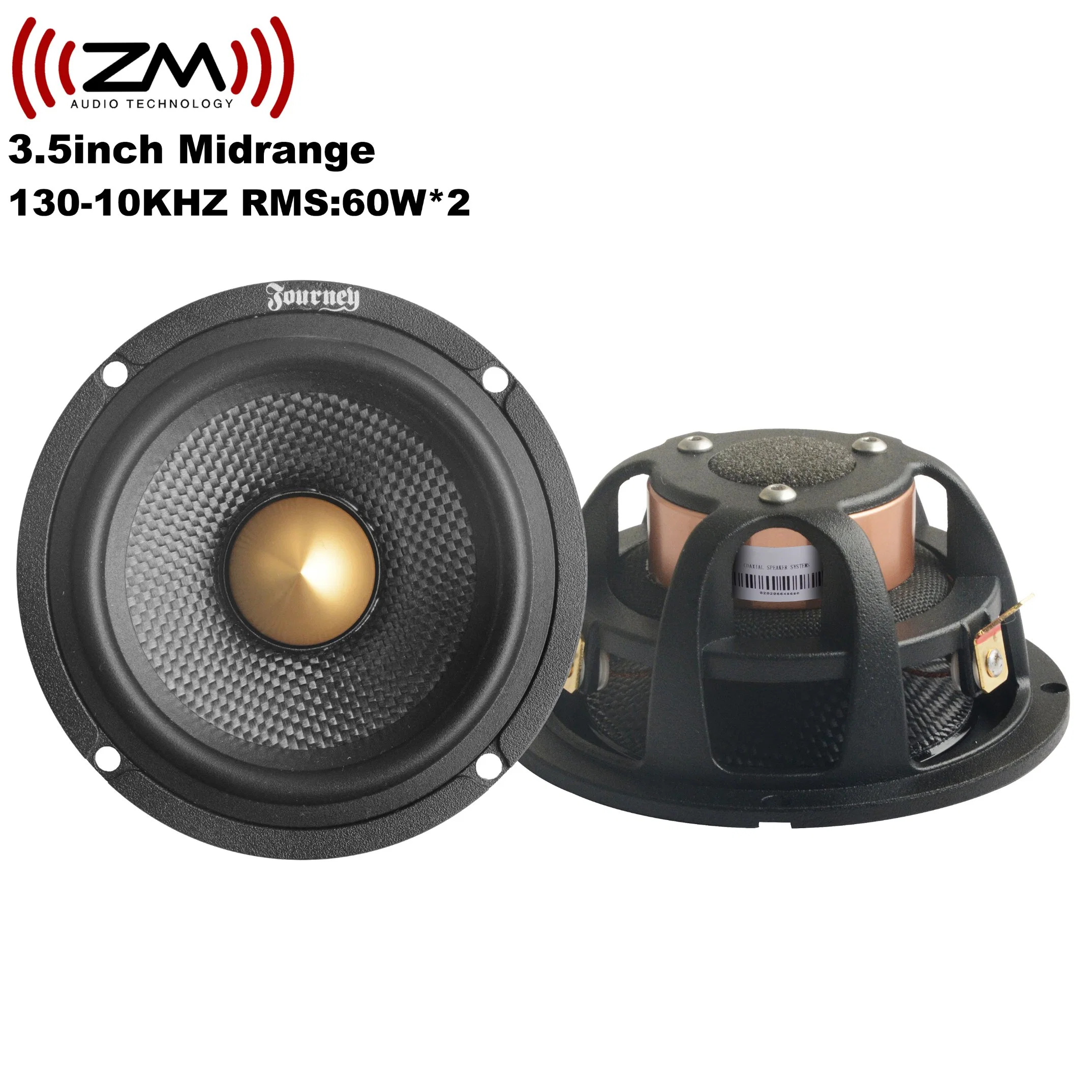 High End Midrange Speaker Car Audio 3.5" Louderspeaker Bullet Cars Sound MID Range Horn