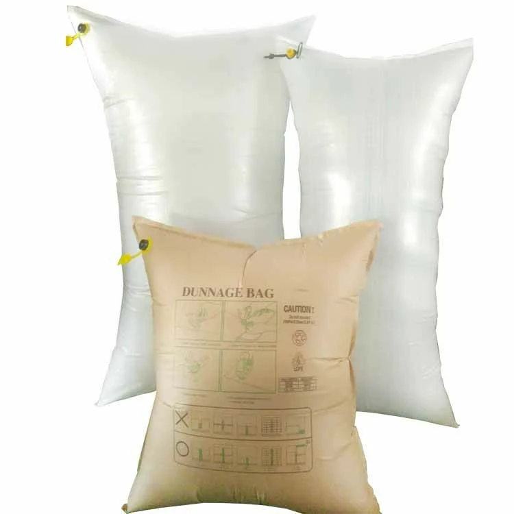 500*1000mm de papel Kraft Contenedor de la bolsa de aire almohada en la bolsa de relleno de aire Venta de stock libres de la muestra