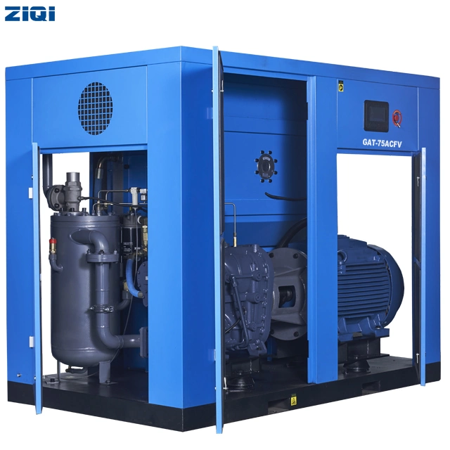 6-13bar Double Stage Industrial Silent Stationary Direct Drive Oil Lubricated Rotary Screw Air Compressor 30HP-476HP Factory Direct Supply for General Industry