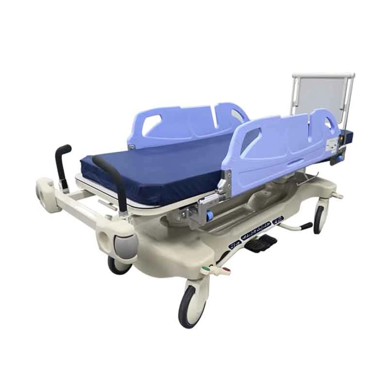 Manufacturer Medical Emergency Trolley X-ray Transport Hospital Hydraulic Patient Stretcher