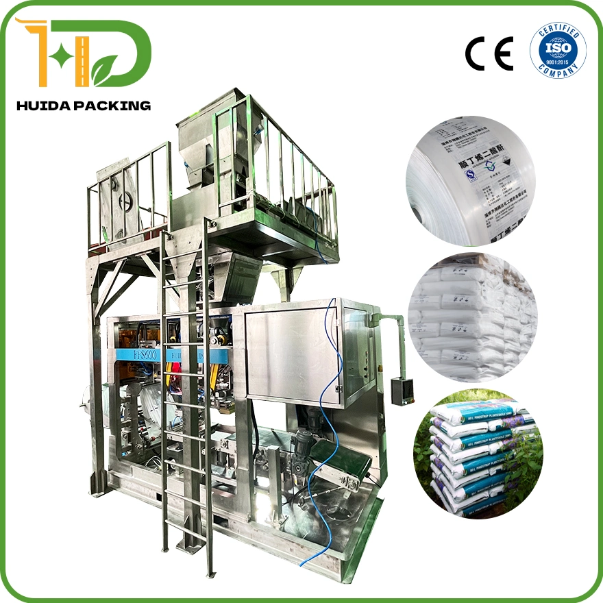 25kg 50kg Fully Automatic Packing Filling Automated Bagger Equipment Horizontal Form Fill and Seal Packaging Tubular Film Ffs Bag Bagging Machines