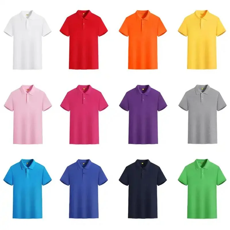 ملابس موحدة مصنوعة خصيصا من القطن الناعم في الصيف المريح Unisex 100% من الملابس قميص بولو للجولف قصير الأكمام مناسب للرياضة