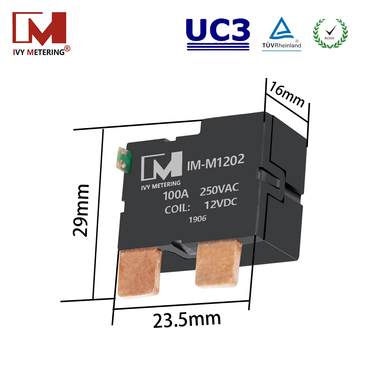 UC3 100A 24VDC Nuevo Original del relé del motor de bloqueo de Control Industrial