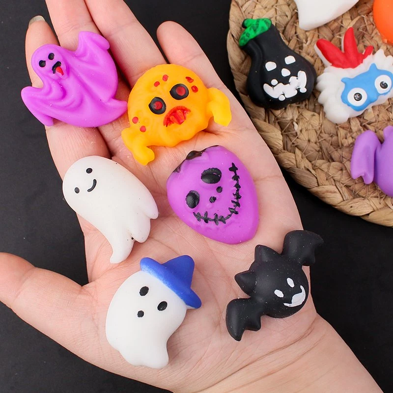 New Arrivals Halloween Promotional Gift Pumpkin Ghost Stress Relief Toy