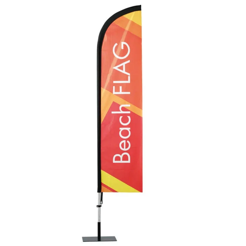 Wholesale/Supplier Customized Beach Feather Flag Banner Promotional Wind Flying Outdoor Decorative Advertising Beach Flag