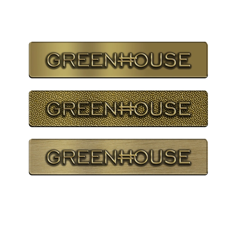 Factory Price Copper Label for Fashion Clothing Handbag Shoes Furniture Kitchenware Appliance Product Plate Badge Company Logo Name Pin Tag