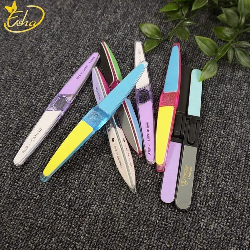 Factory 4 Sided Sunshine Nail File Plastic Nail File Polishing