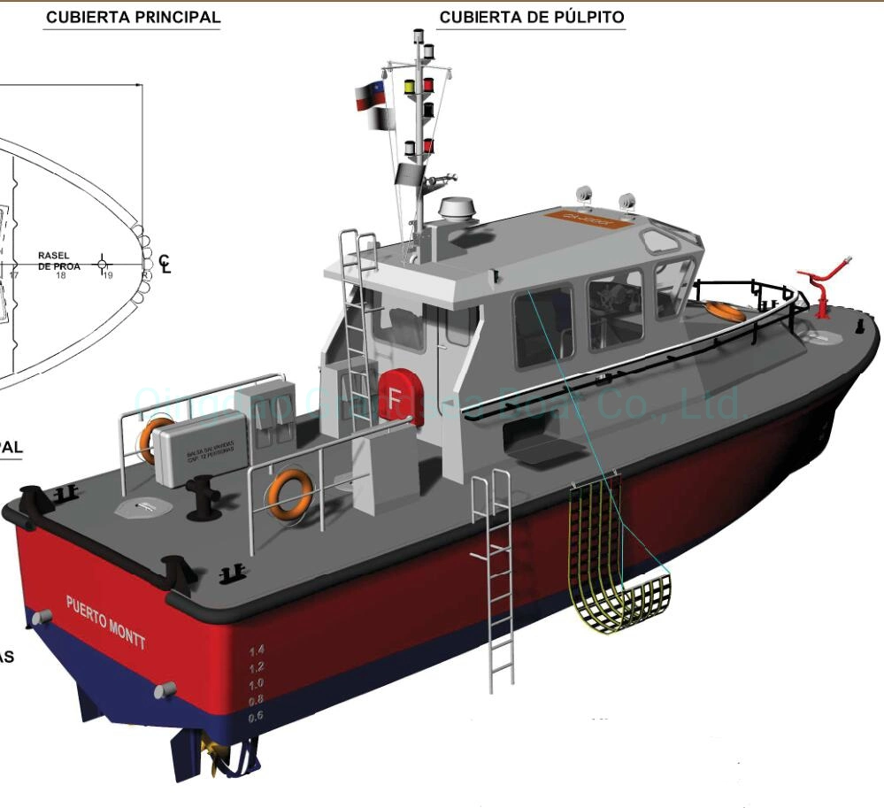 Chinese 14m 46FT Steel Pilot High Speed Motor Ship for Sale UK