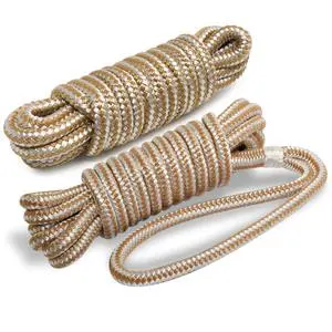 Solid Braid Mfp Anchor Line Polyester Nylon Marine Boat Mooring Safety Rope Double Braided Dock Line