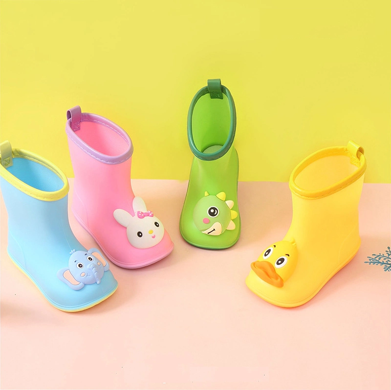 Spring and Summer New Children's Rain Boots Cute Three-Dimensional Rain Boots Non-Slip Waterproof Wear-Resistant Rain Boots