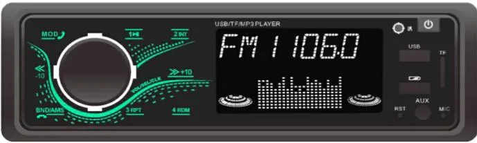 Pantalla LCD Super Car Audio de coche reproductor de MP3 con Bluetooth USB 7388FM IC