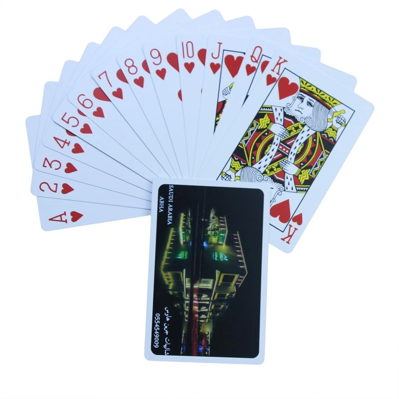Impermeable de plástico PVC Poker Naipes parte de la tarjeta de juego de mesa Juegos de cartas personalizadas