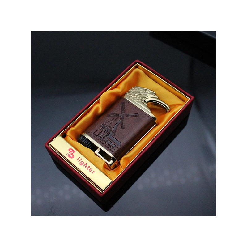 Cigar Lighter Torch Punch with Cutter Lighters Ready to Ship BBQ Turbo Jet Butane G 938 528 Logo 4burner Jifeng Brand Cigarate Cigar Lighter