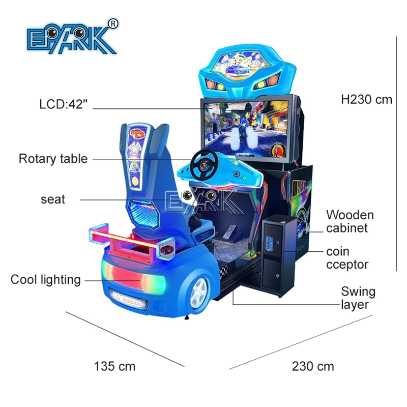 Epark New Design 3D Drifting Racing Video Arcade Game Machine Split Second for Game Center Retail