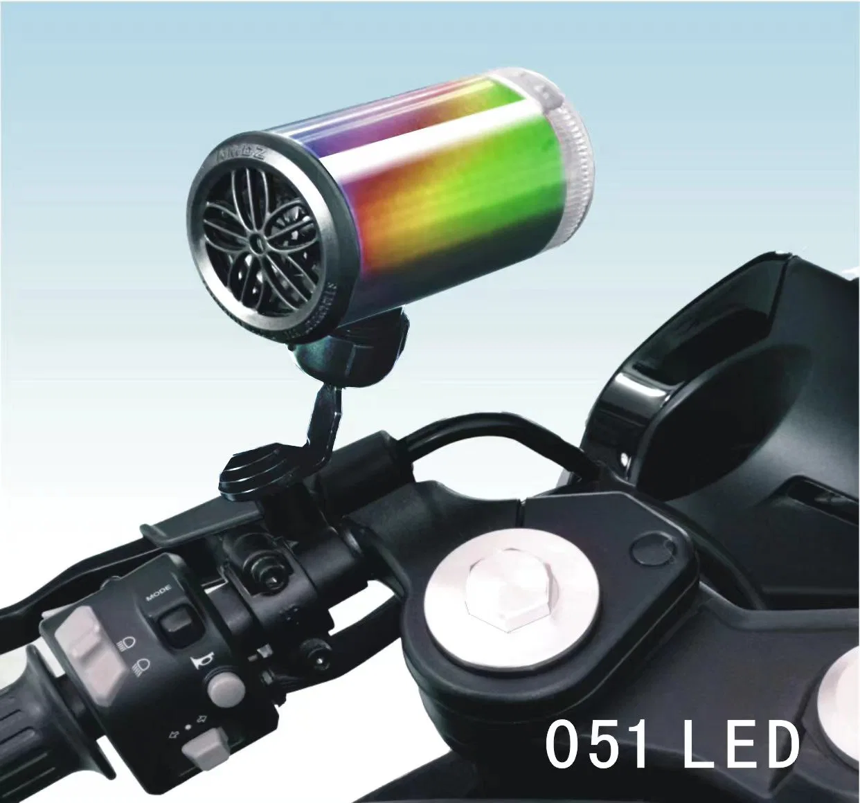 Top-Qualität Motorrad Elektro-Bike MP3 Audio bunte LED-Lampe Elektro Sound Motorrad MP3 Player mit Lautsprecher LED-Beleuchtung