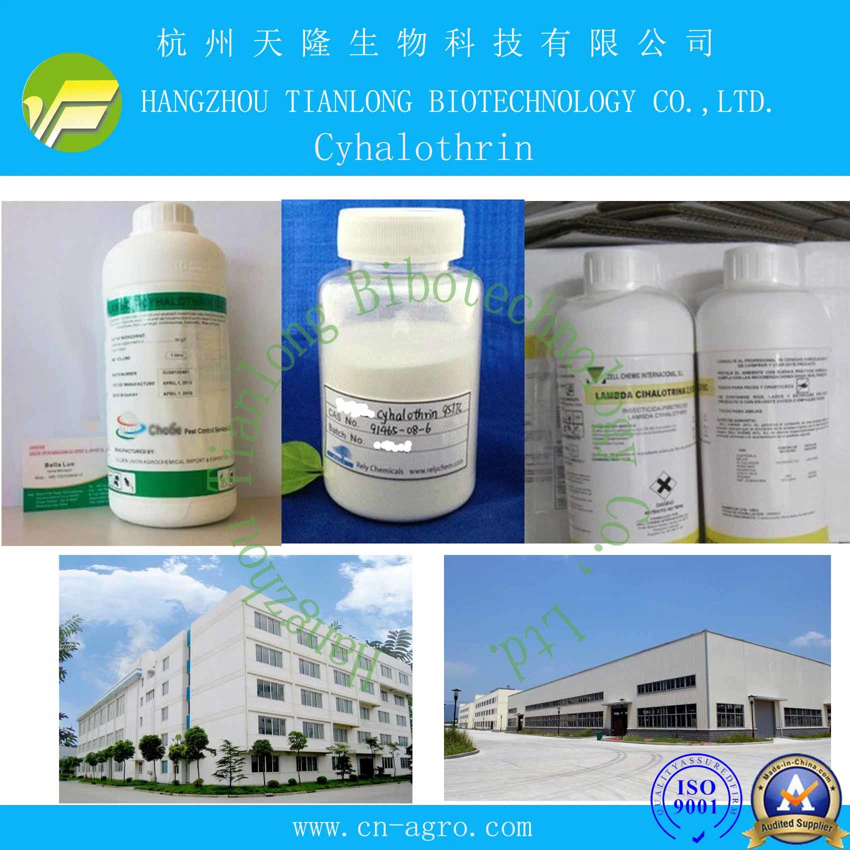 Cyhalothrin (98%TC, 2.5%EC, 5%EC, 2.5%WP, 10%EW)-Insecticide