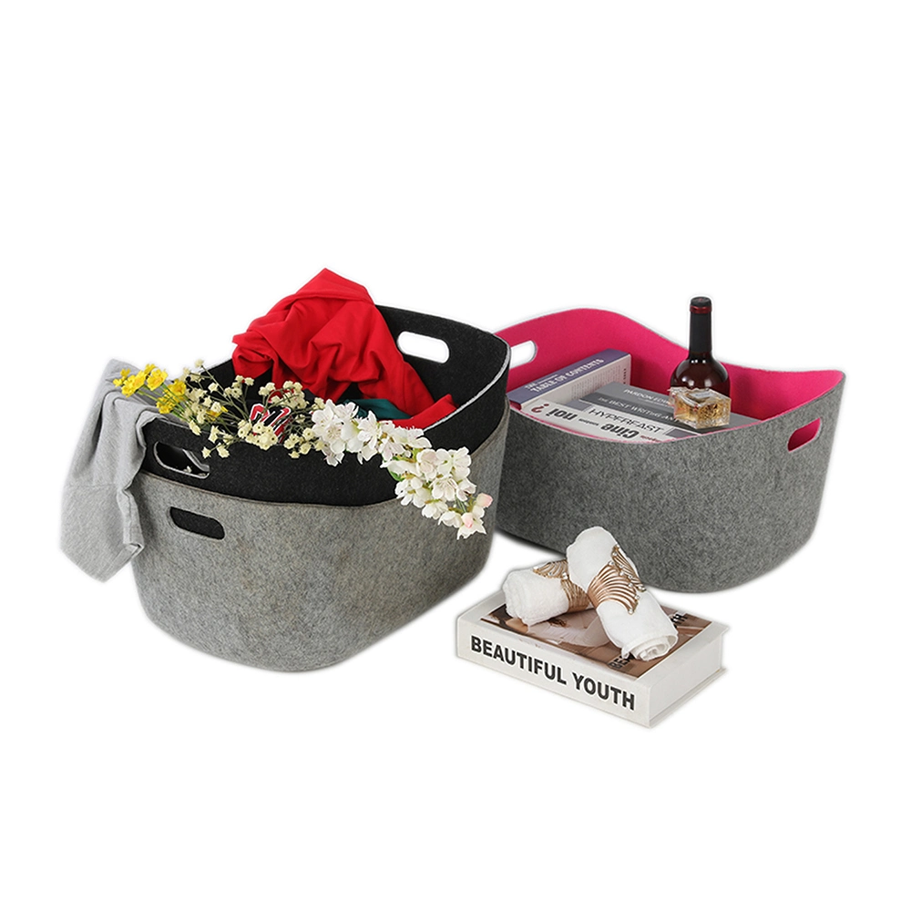 Felt Storage Box Organizer Basket Magazine Home Storage Bin