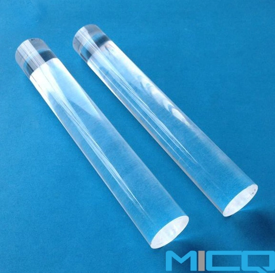 Custom Quartz Glass Rods with CNC Machine