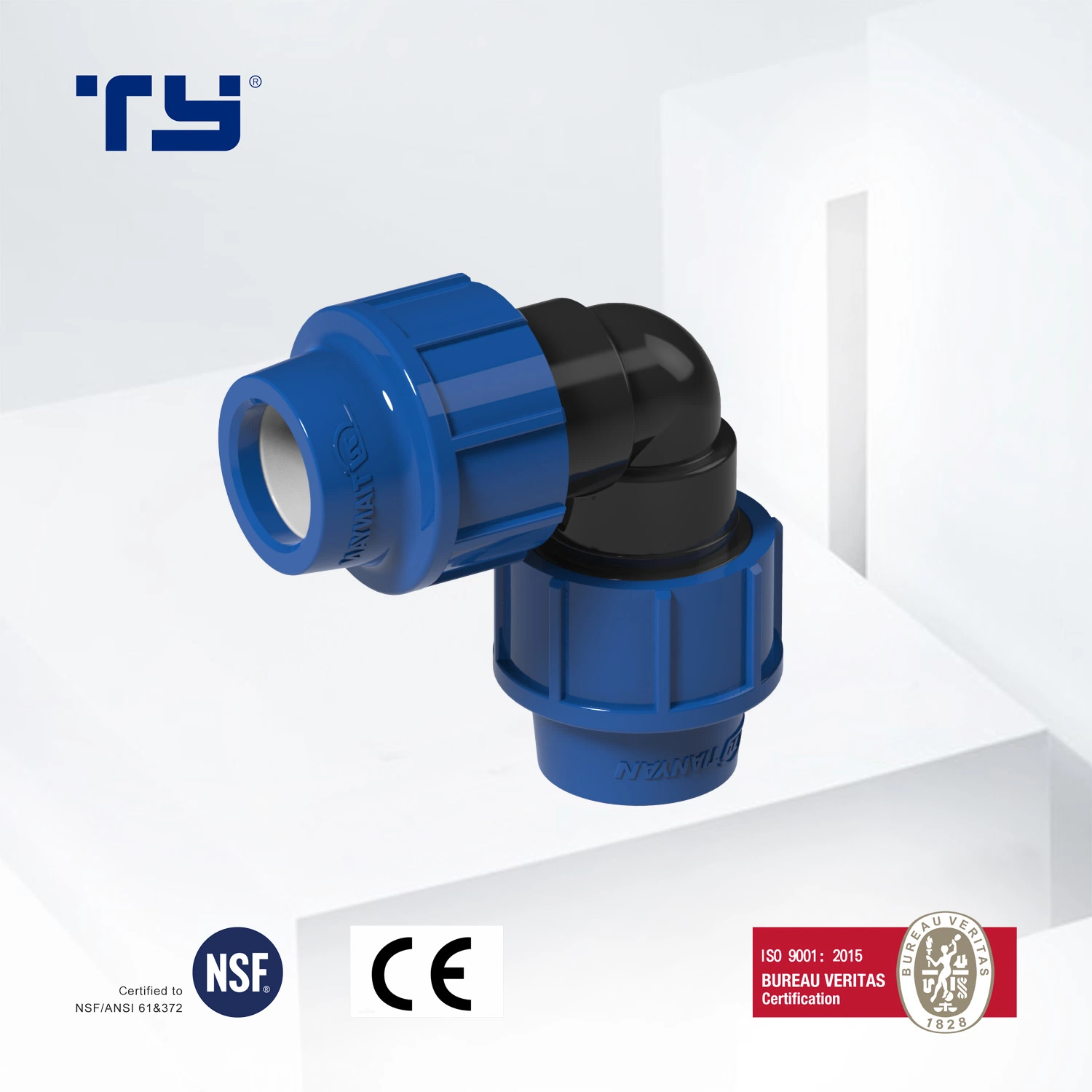 All Kinds of Quality Elbow PP Compression Fittings 2020 Latest Type for Irrigation Water Pipe