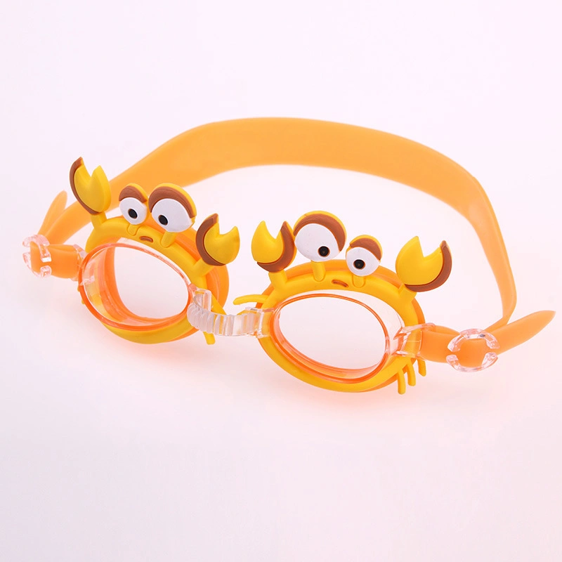 Children's Swimming Goggles Cute Waterproof Anti-Fog Science Swimming Glasses Baby Cartoon Mirror with Adjustable