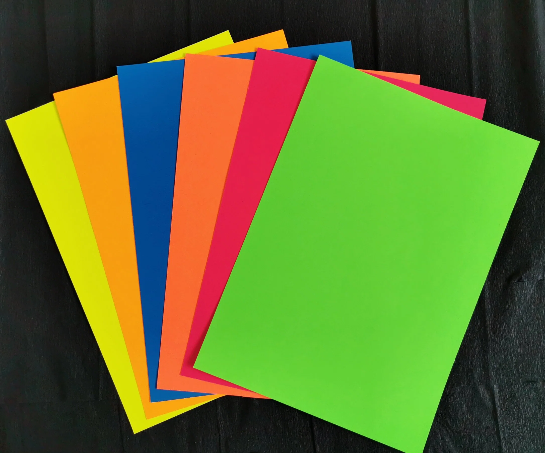 Fluorescent Neon Color Paper Supplier for Kids DIY