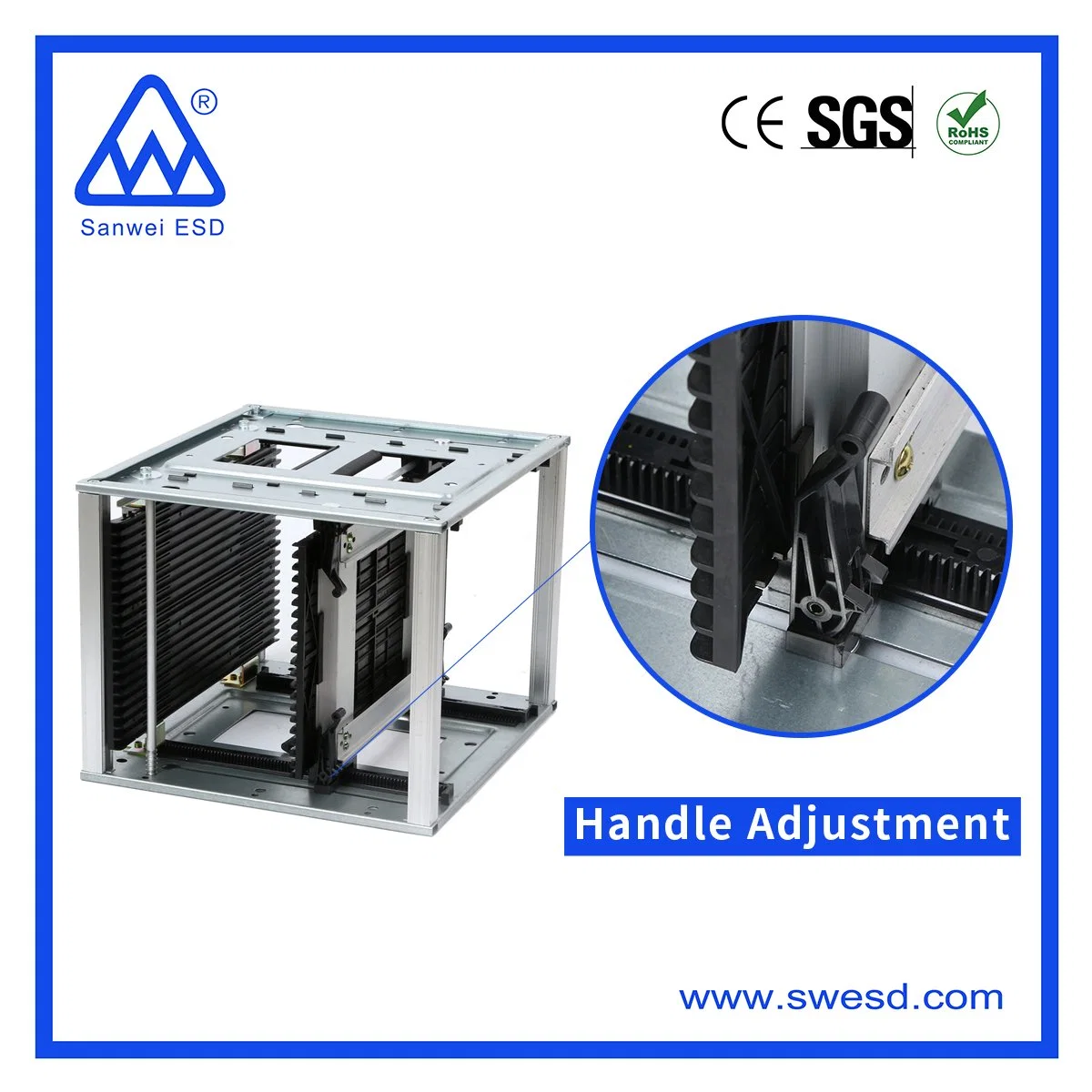 Quality SMT ESD Magazine Rack/PCB Storage Rack for Sale