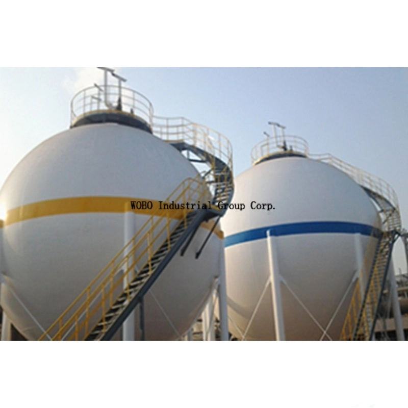 Cryogenic Lox Lin Lco2 Lnh3 Chloromethane Propane Butane Chloroeth Sphere Pressure Vessel Storage Tank LNG LPG Spherical Tank for Petrochemical Plant Company