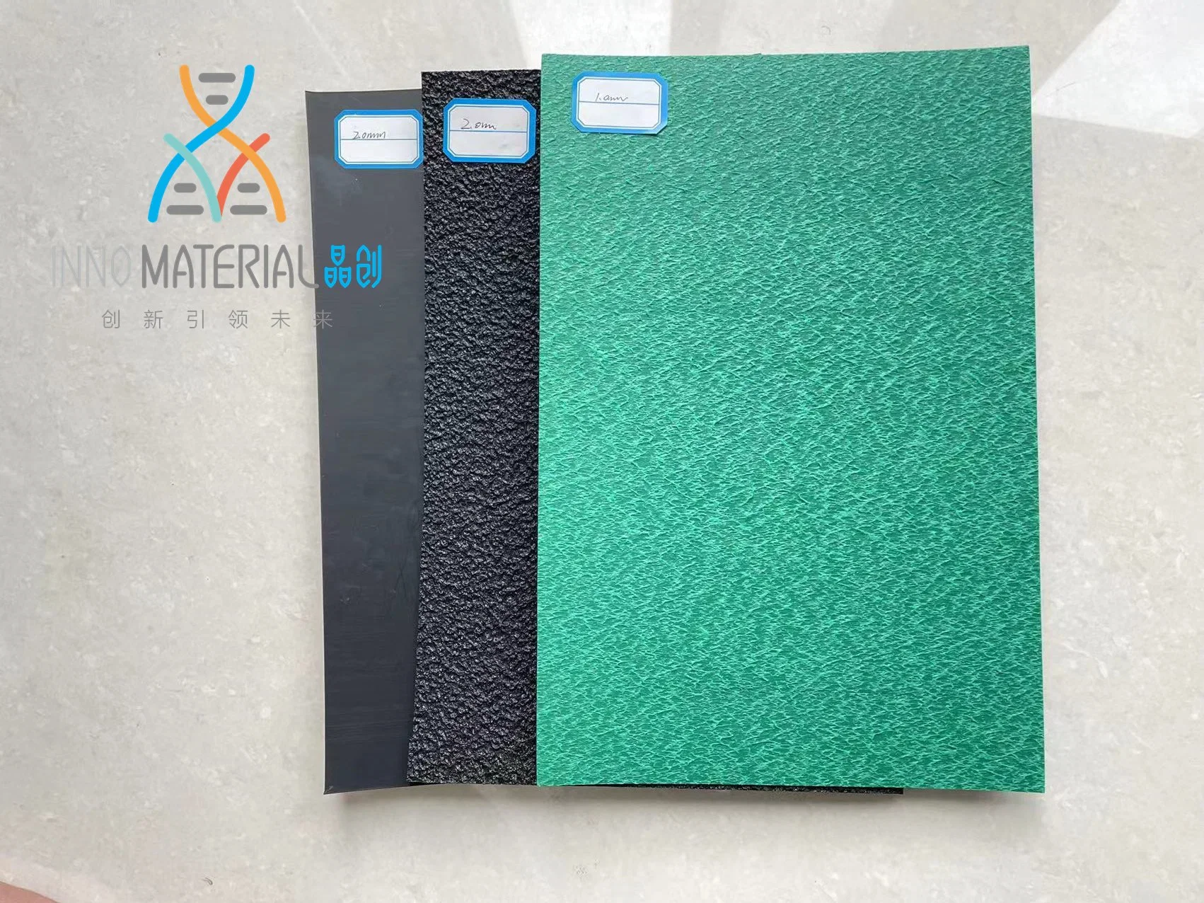 Hohe Qualität glatte Struktur 0,2mm-2,5mm Baumaterial HDPE Geomembrane Preis Amercian Standard mit ISO