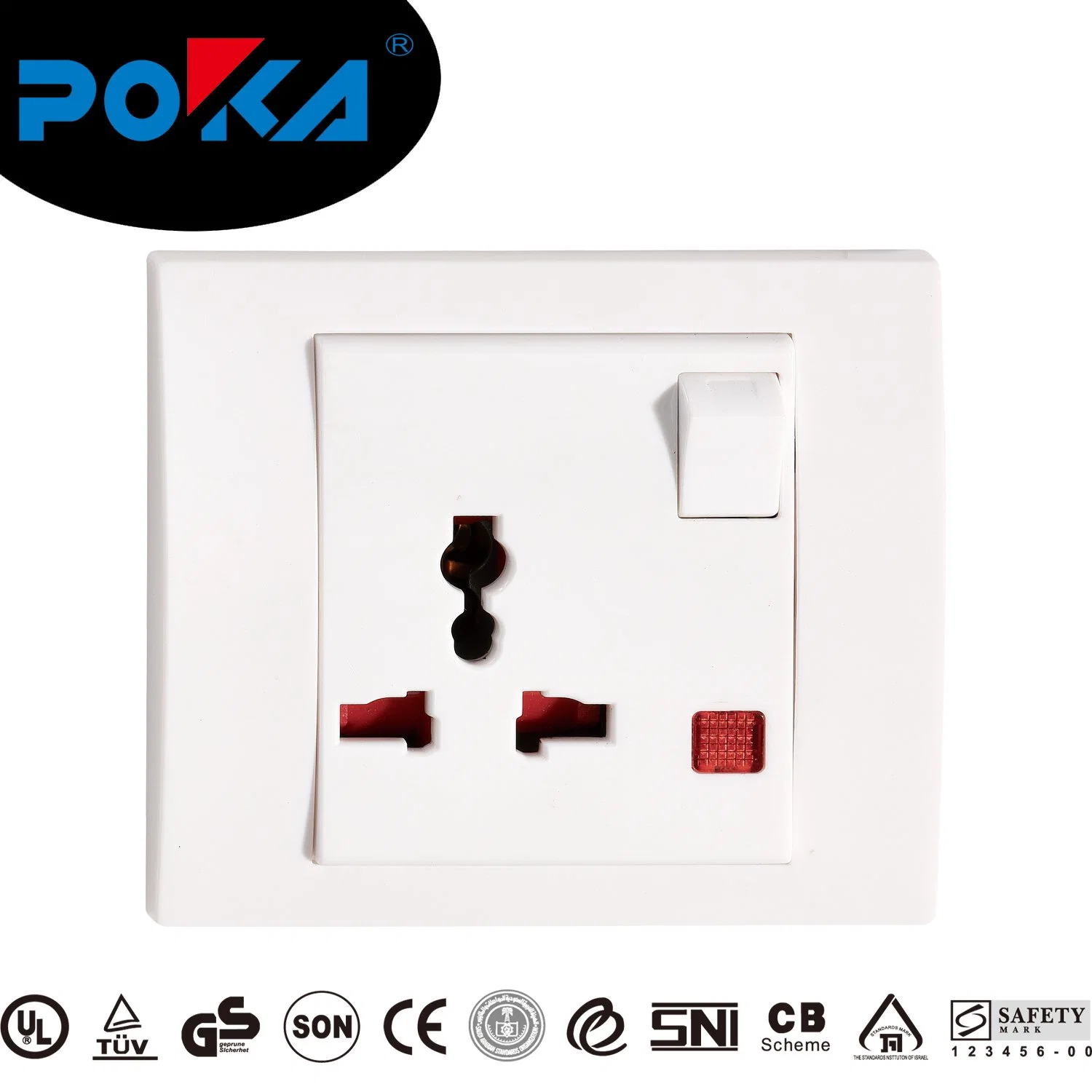 Conector hembra de pared estándar doble monopolar BS1363 precio de fábrica