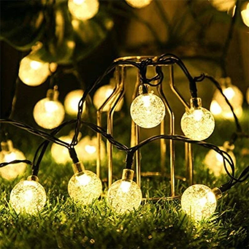 LED de grossista de fábrica da Corrente das Luzes solares Decoração de Natal Outdoor classe IP44