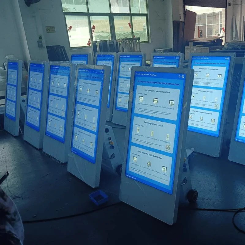 Point chaud Cheap alimentée par batterie portable 43 pouces à l'extérieur des écrans LCD de signalisation numérique