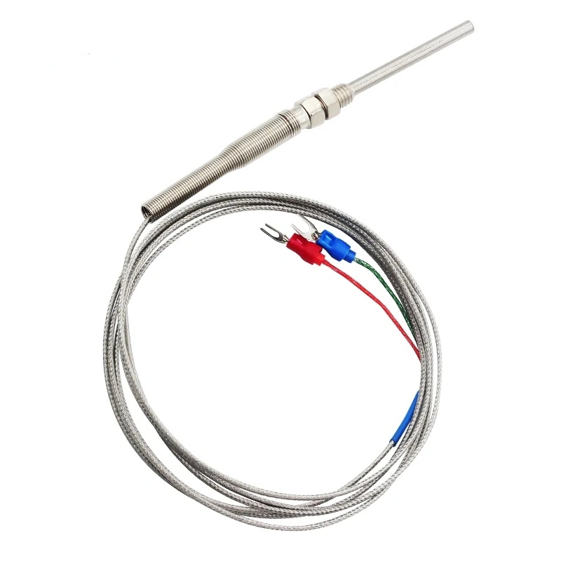 High quality/High cost performance PT100 PT1000 Rtd Temperature Sensor Thread M8 3 Core 1 Meter Wire Thermocouple Probe