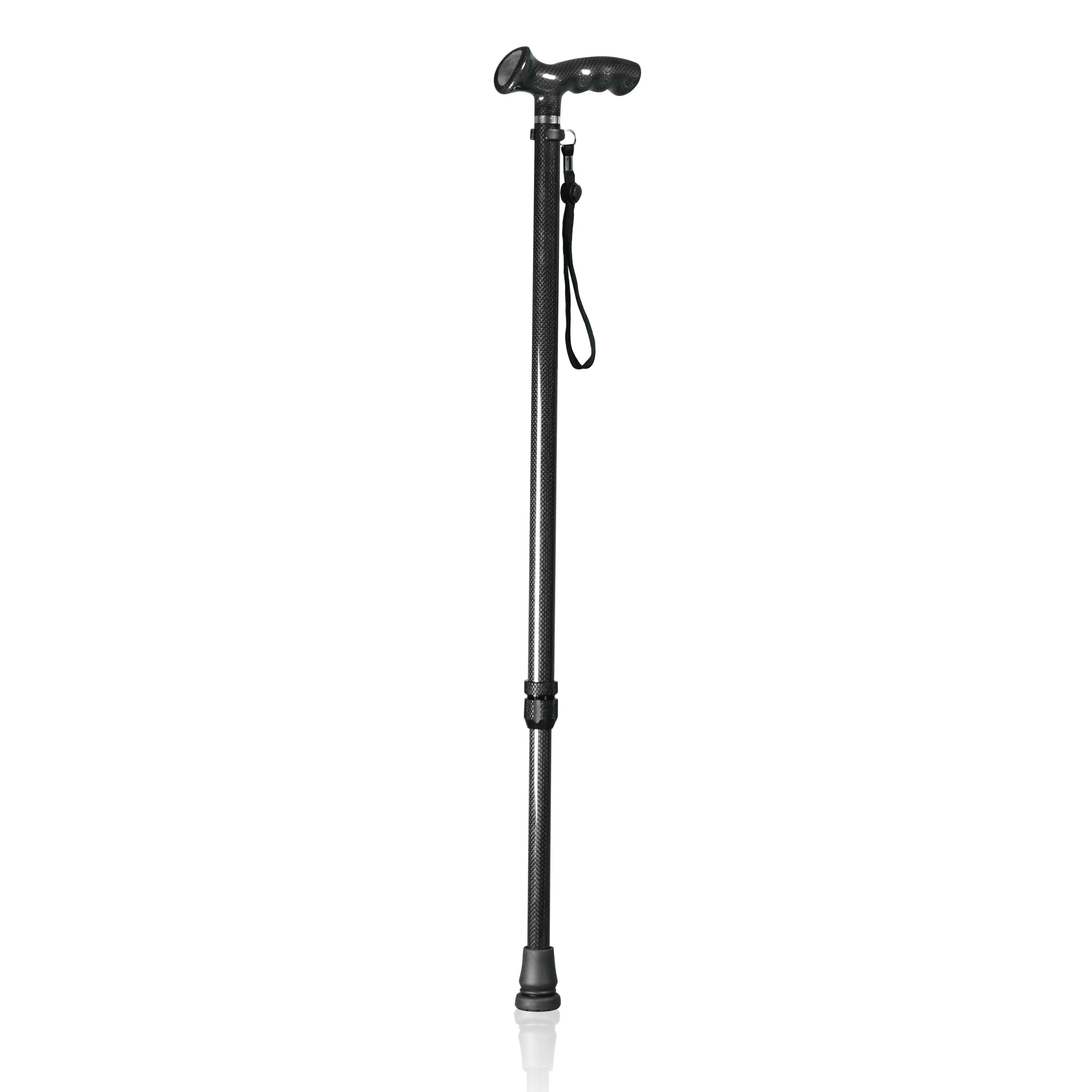 Walking Aids Elderly Walker Cane Carbon Fibre Folding Crutches Stick