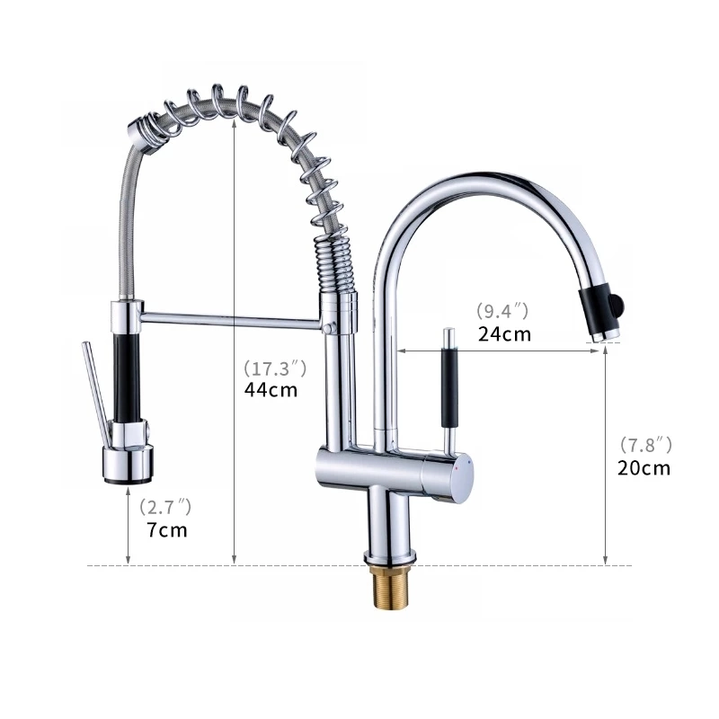 New Design Double Rotary Hand Spray Luxury Basin Faucet