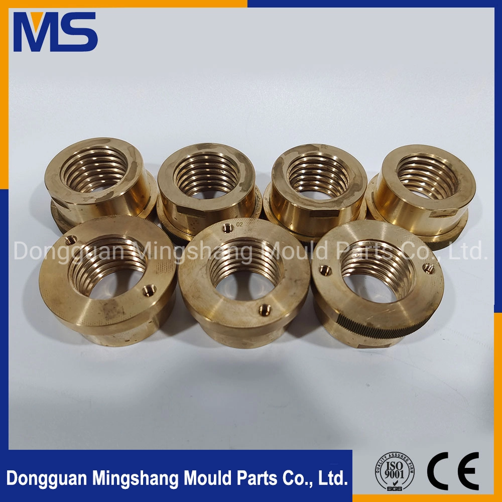 CNC Milling High Quality Core Insert with Hardness Brass for Making Plastic Thread Bottol Cap Mold