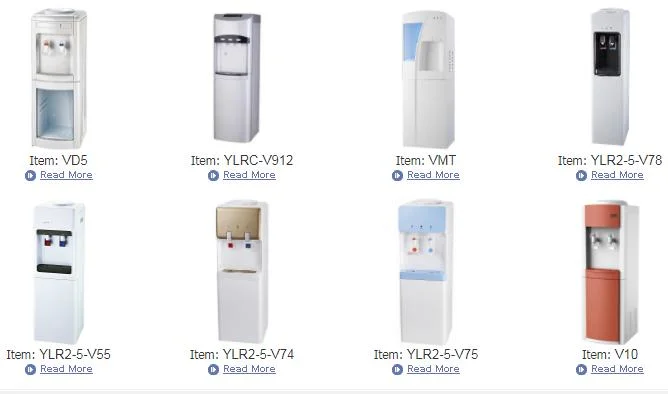 Vertikale heiß- und Kaltwasserspender mit Elektro- oder Kompressor Kühlung (V93W)