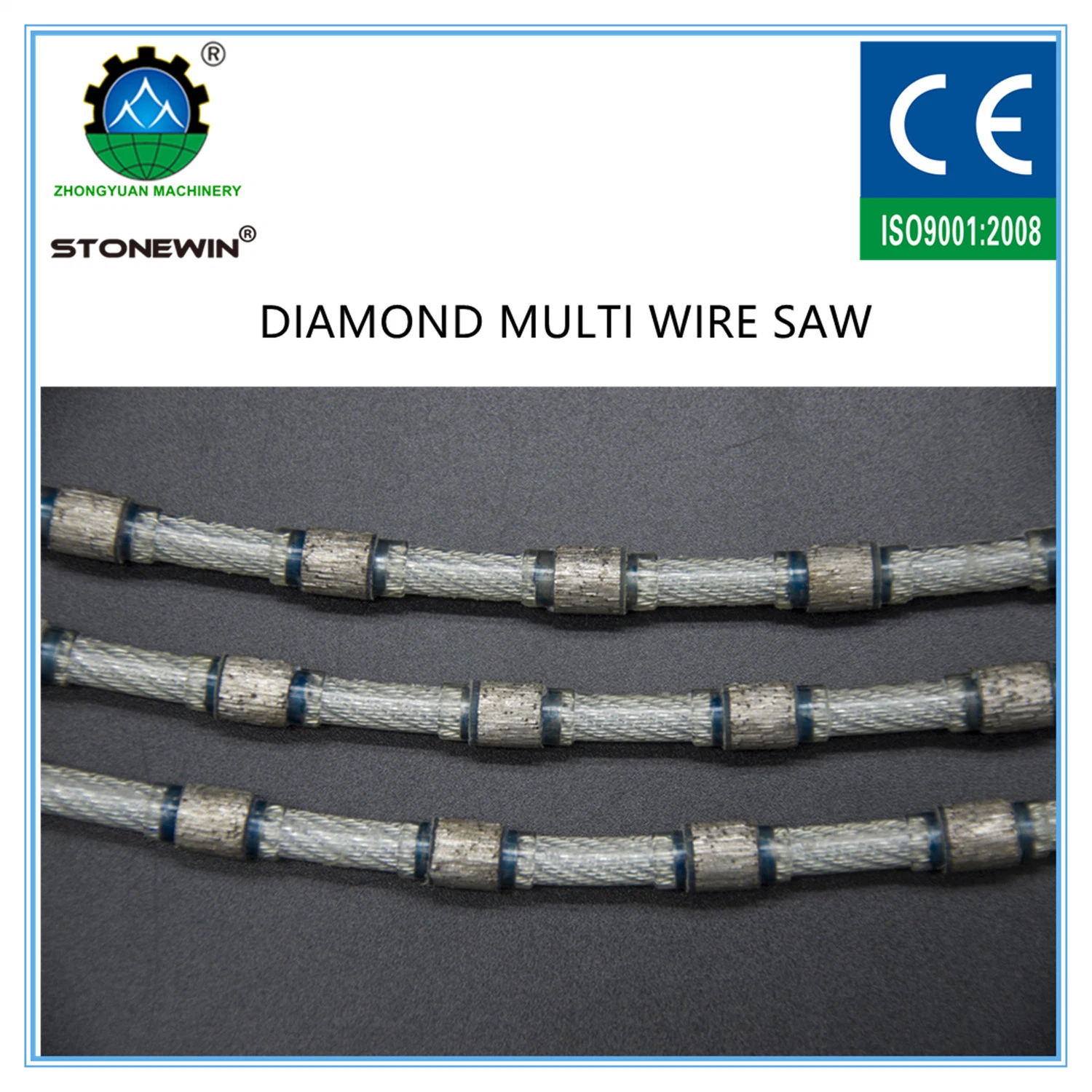 Diamond Multi-Wire viu pela fábrica de pedra de granito de processamento de Corte do Bloco