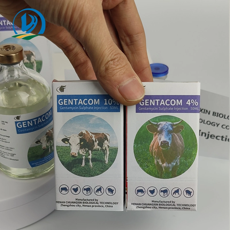 Inyección veterinaria Inyección de gentamicina 80/280mg/2ml 40mg/1ml GMP Medicina occidental certificada