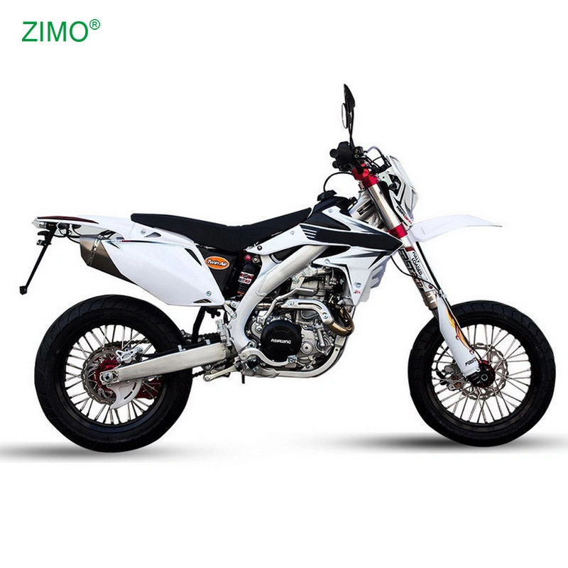 White Electric Start Racing Sport essence moto cycle moteur