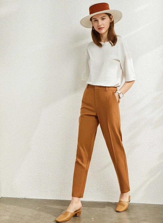 New Style Women&prime; S Pant Office Casual Skinny Solid Trouser