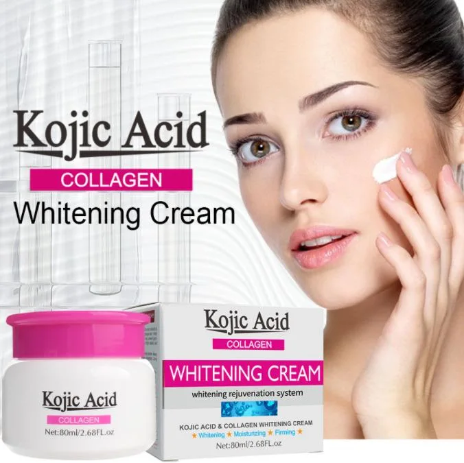 Hot Selling Good Effect Kojic Acid Collagen Face Whitening Cream 80ml