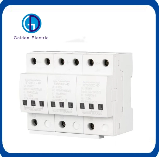 Protector contra transitorios de sistema PV aprobado por CE Tipo T1 20kA 40kA 60ka 1000VDC dispositivo electrónico de protección contra transitorios de velocidad de CC